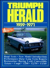 *TRIUMPH HERALD  1959 - 1971* Brooklands Books S/B