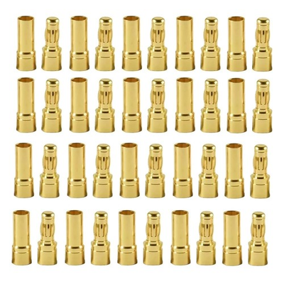 #ad 40pcs 3.5mm Gold Plated Bullet Connector for RC Maintenance Good Electric Flow $9.90