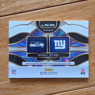 2025 Panini Select #MVJ-RWN Russell Wilson Multiverse Dual Patch