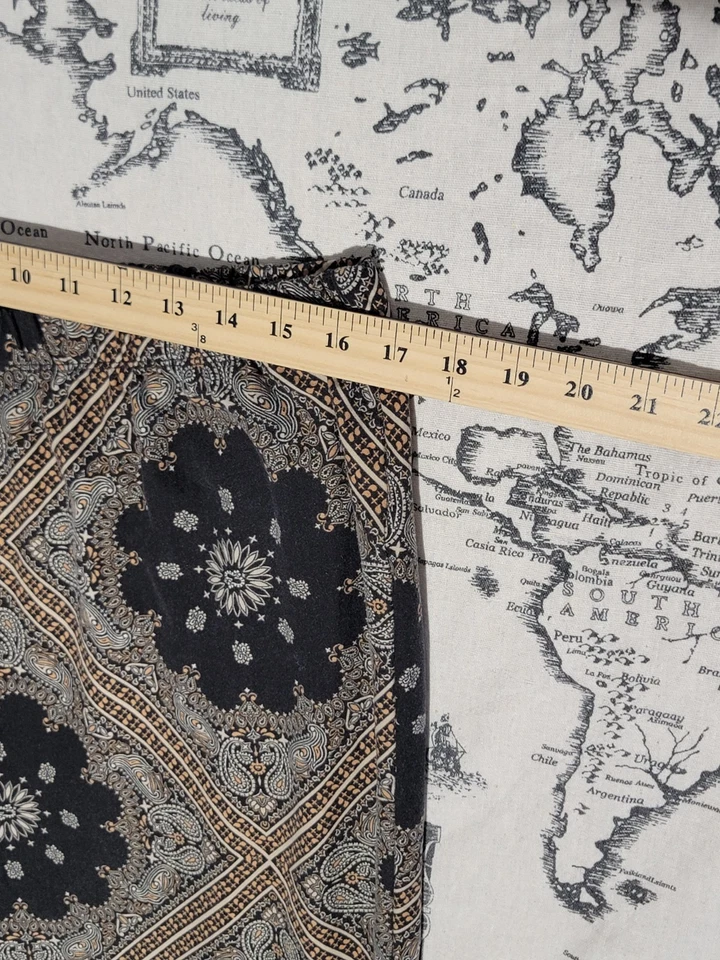 Forever 21 Boho Print Flare Pants Women’s 3X Wide Leg Stretch Retro Festival - Image 3 of 4