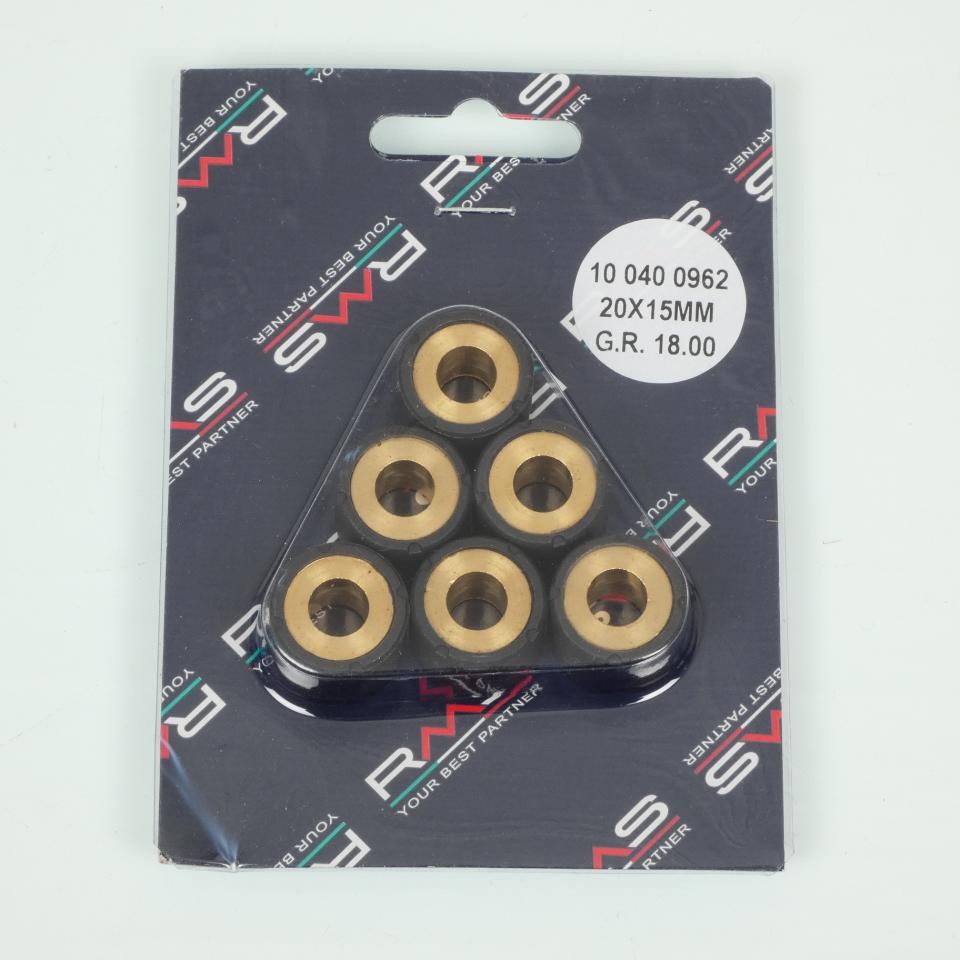 Galet de variateur RMS 20x15 18g pour scooter maxi neuf de rechange origine