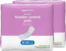 Amazon Basics Incontinence Pads for Women, Moderate, 108 Count