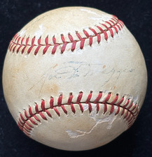 JOE DiMAGGIO Signed Baseball w/ brother Dom, Rare 1941-42 WWII Autos, JSA LOA.