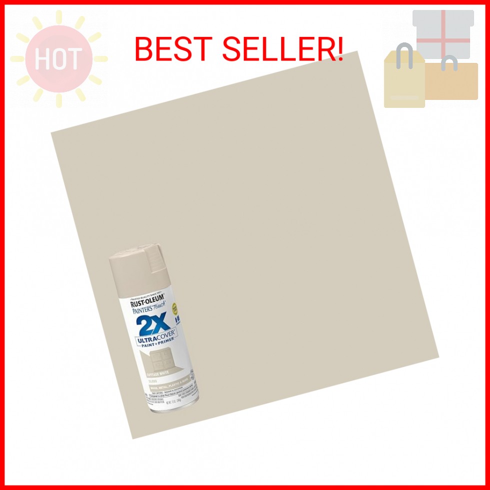 Rust-Oleum 334040 Painter's Touch 2X Ultra Cover Spray Paint, 12 oz, Gloss Cotta