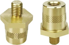 2Pcs Battery Terminal Connector, Auto Battery Terminal Brass Post Adapter, Top P