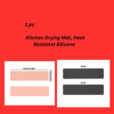 Kitchen Drying Mat, Heat Resistant Silicone Trivet,Quick Dry Dishwashing Mat