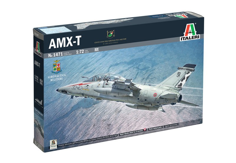 AMX-T TWO-SEATERS ITALIAN A.F. ITALERI 1/72 PLASTIC KIT avec 4 décors