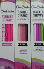3 Char Charms 6 Pack Straws 18 Straws Total For 40oz Tumblers