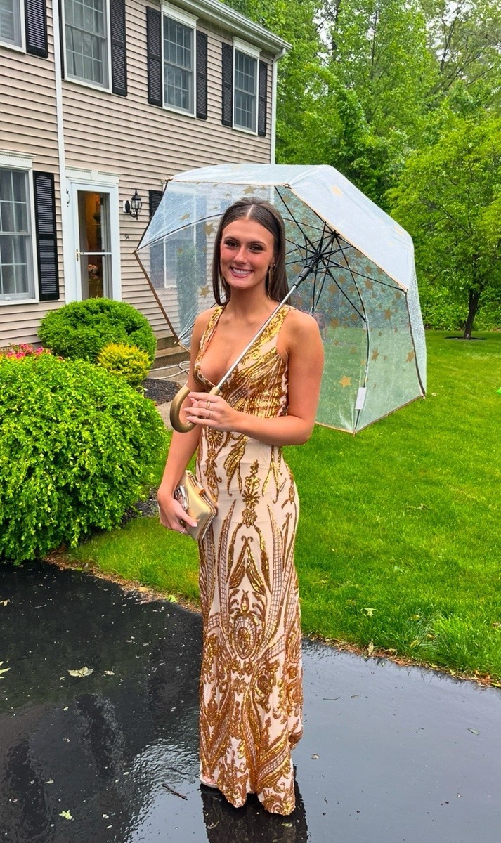 slim fit dress slacks Bria Mini Dress | Gold | Dresses main image 0