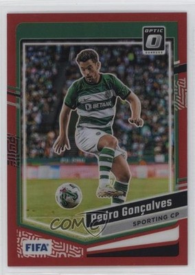 2023-24 Panini Donruss FIFA Optic Red Prizm 288/299 Pedro Goncalves #161 05ol