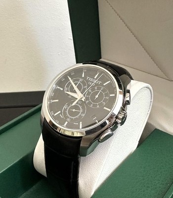 Tissot Couturier Herrenuhr Chronograph Quarz Schwarz T035617A