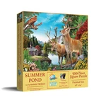 SunsOut Summer Pond 500 pc Jigsaw Puzzle