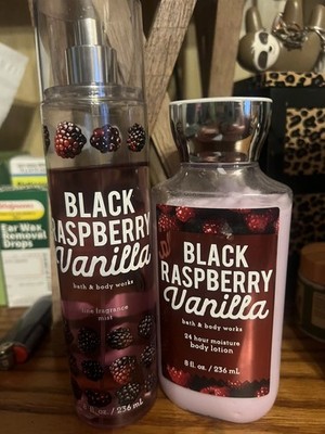 Bath & Body Works Black Raspberry Vanilla Body Lotion & Spray SEE PHOTOS