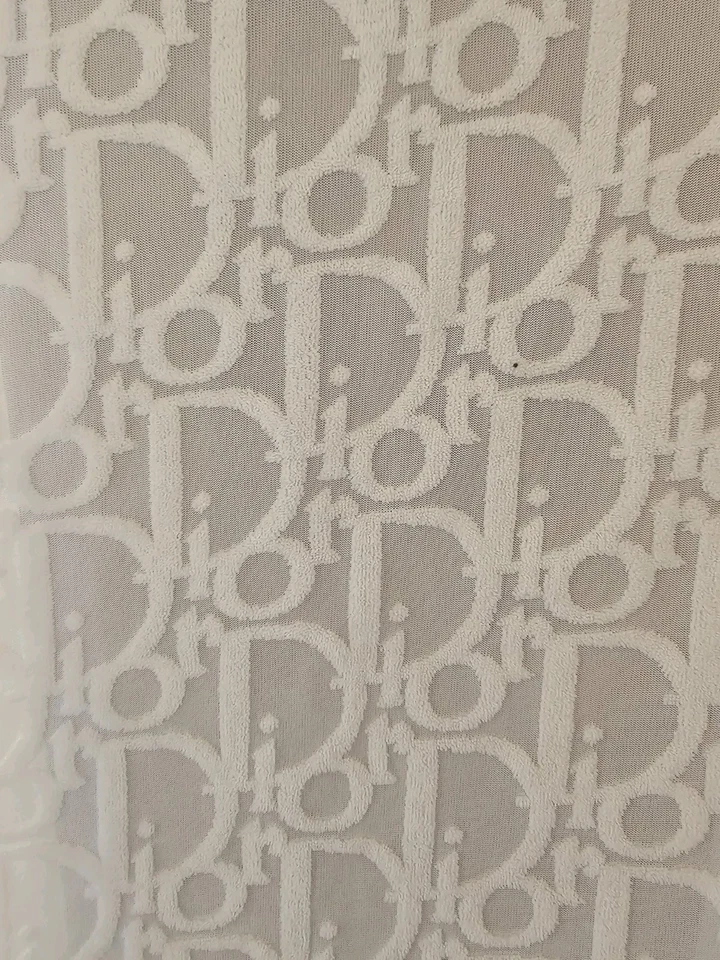 3 Yard Lot Fabric For Sewing Dior Black  2 WAY STRETCH MESH BASE - Image 4 of 4