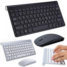 Ultra Slim 2.4G Cordless Wireless Keyboard and Mouse Set Combo For MAC PC Laptop