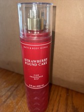 BATH  BODY WORKS STRAWBERRY POUND CAKE FRAGRANCE BODY MIST SPRAY 8 FL OZ