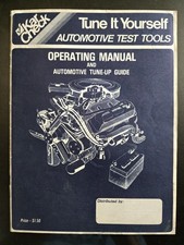 Kar Check Automotive Test Tools Tune It Yourself Operating Manual Tune-up Guide