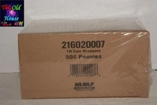 MMF Industries Flat Penny Wrappers 50 CENT ROLLS (Box of 1000 216020007
