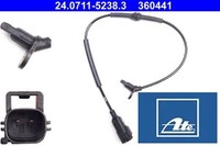 ATE 24.0711-5238.3 Sensor FüR Raddrehzahl ABS Sensor Raddrehzahl FüR Jaguar