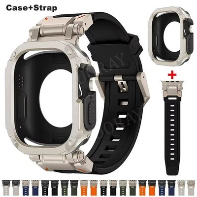 Schutzhülle mit Armband für Apple Watch 11 10 9 8 7 6 5 4 Ultra 44/45/46/49mm