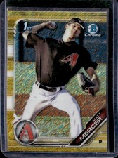 2019 Bowman Matt Mercer Chrome Prospects Gold Shimmer Refractor #/50