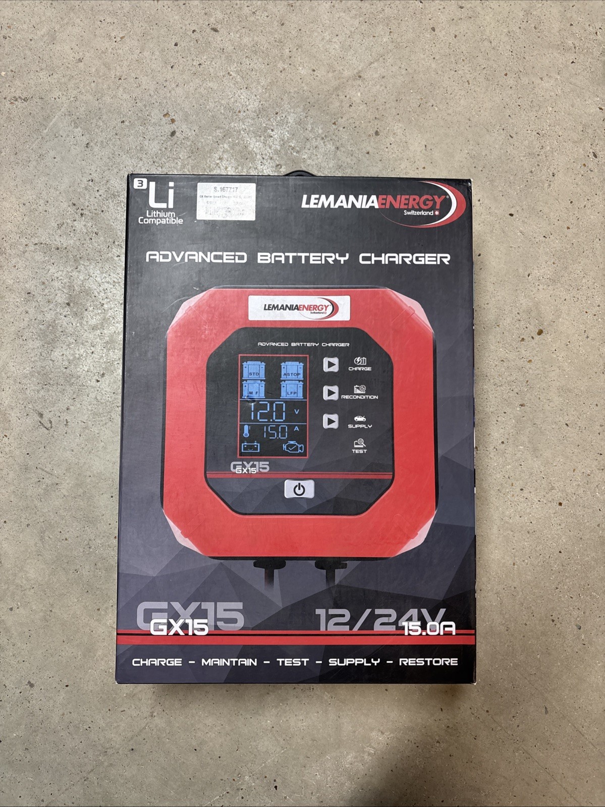 Chargeur de batterie haut de gamme LE MANIA ENERGY Gx15 avec boîtier alu