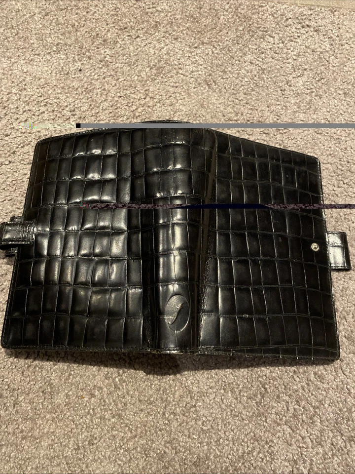 Timer Filofax Personal Balmoral Kalender Ringbuch Leder Schwarz - Bild 2 von 4