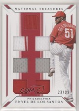 2019 National Treasures Game Gear Material Sevens 23/99 Enyel de los Santos 1u6