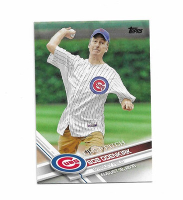 Bob Odenkirk 2017 Topps First Pitch #FP-2 - Better Call Saul Chicago Cubs Fan