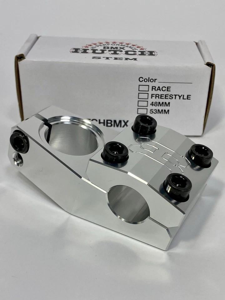 Vástago CNC Hutch 48 mm carga superior pulido sin rosca nueva escuela BMX Western H truco Foto 2 de 4