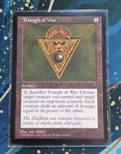 MTG Triangle of War - LP Excellent -  Visions 1997