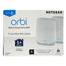 NETGEAR Orbi Whole Home Tri-Band Mesh WiFi 6 System RBK762S   Router - "READ"