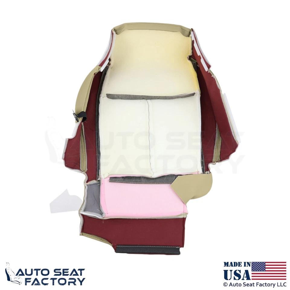 Cubierta de asiento inferior de conductor de cuero genuino para Infiniti M37 M56 2011-2013 trigo Foto 2 de 4