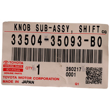 Automatic Transmission Shift Lever Knob Oem Toyota 33504-35093-b0