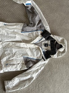Rare Waterproof White North Face Hyvent Men's XL With warm zip in Liner