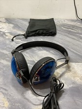 Skullcandy Blue/ Black On-Ear Wired Headphones 3.5mm Stereo 40mm Drivers