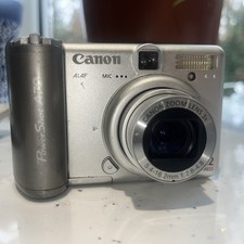 Canon PowerShot A70 3.2 MP Digital Camera - Silver - Powers on but has CCD Issue
