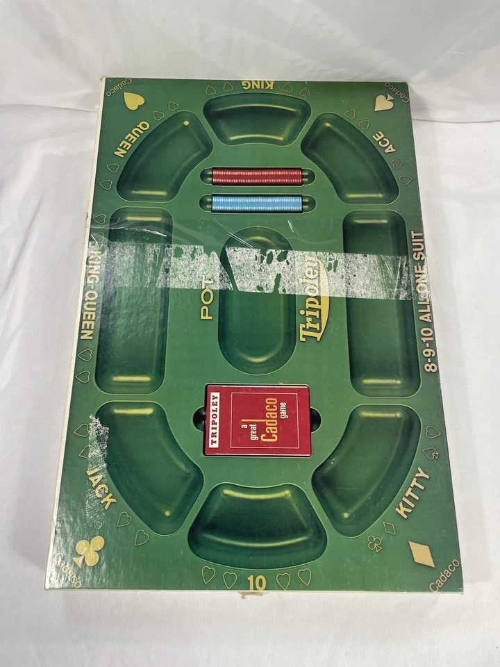 Tarjetas fichas originales completas vintage 1960 Cadaco Tripoley edición especial #300 Foto 3 de 4