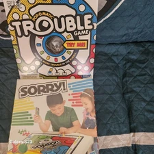 NEW Hasbro Board Games 2 GAMES INCLUDED. GAMES "TROUBLE" AND " "SORRY" BOTH INCL