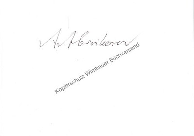 Original Autogramm Alexei Alexejewitsch Abrikossow Nobelpreis für Physik 2003 //