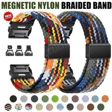 Nylon Watch Band Strap For Garmin Fenix 8 E 7 7X 6 6X Pro 3 5 5X Plus Forerunner