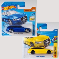 🏁 Raro! 2x AUDI RS 6 AVANT BLU + GIALLO 🏁 17 2017 2019 2026 RS6 HOT WHEEL 🏁