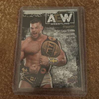 2021 Upper Deck AEW Magazine First Edition PYRO Holo #82 BRIAN CAGE