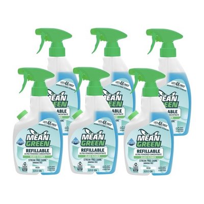#ad Mean Green Refillable Ultra Powered Concentrate 14.3 Fl Oz Pack of 6 Fresh $33.88