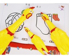 Tie Dye Squeaky Chicken Dog Toy Chew Level 2 - Vibrant Life Dog Toys