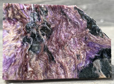 Losa Charoite - Rusia 41,3 g 206,5 quilates lapidaria losa áspera cableado C06