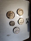 1965-1969 Kennedy Half Dollars Lot of 4 40% Percent Silver 1965-1969 War Nickel