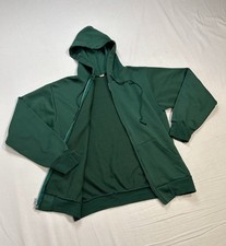 True VTG Thermal 70s Waffle Knit Lined Hoodie Jacket M College University Frat
