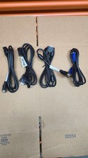 Lot of 4 VGA Display Cables Male to Male 15-Pin PC Monitor Server KVM Cord New