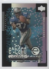 2000 Upper Deck E-card Shaun Alexander #SA Rookie RC 0b0. rookie card picture